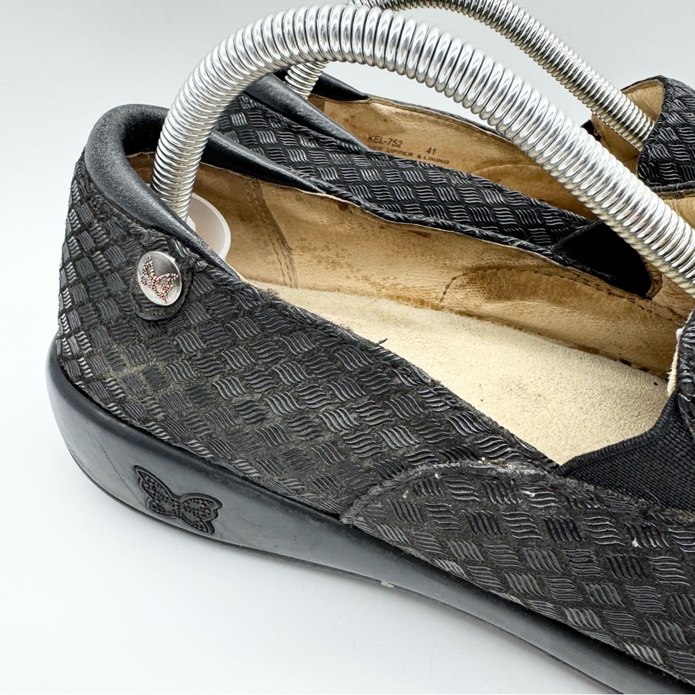 Alegria Keli Pro Waverly Woven Comfort Shoes Black Sz 41 Office Coastal Grandma - Picture 4 of 14